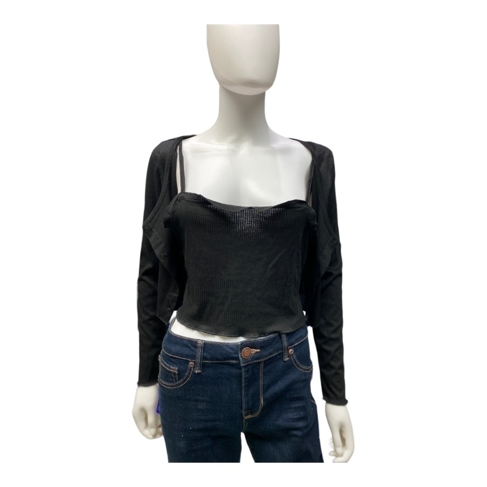 Nordstrom BP Cropped Cardigan & Camisole Set